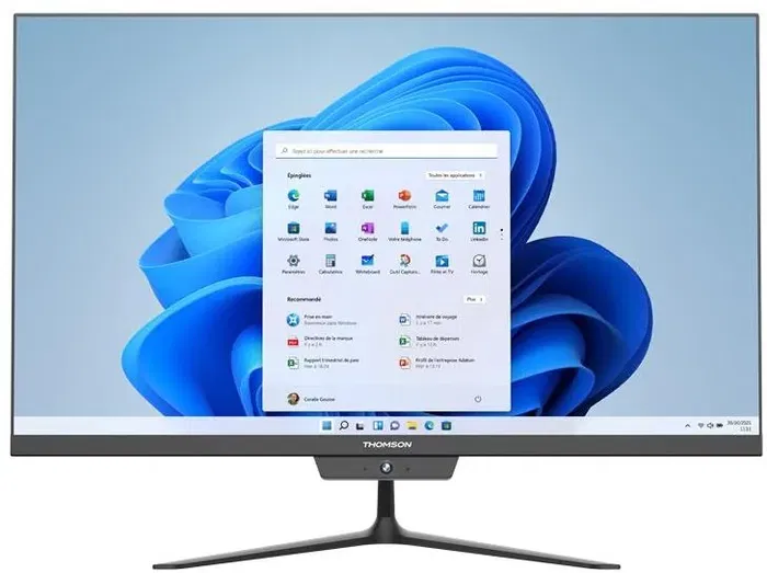 Thomson AIO A27I51216BK512C - PC Tout-en-un 27" FHD, Intel Core i5 12e gén, RAM 16 Go, SSD 512 Go, Noir - Ordinateur de bureau complet