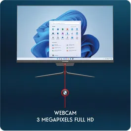 Thomson AIO A27I51216BK512C - PC Tout-en-un 27" FHD, Intel Core i5 12e gén, RAM 16 Go, SSD 512 Go, Noir - Ordinateur de bureau complet