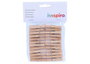 Innspiro Pinzas madera pequeñas natural 48x7mm, 48u.