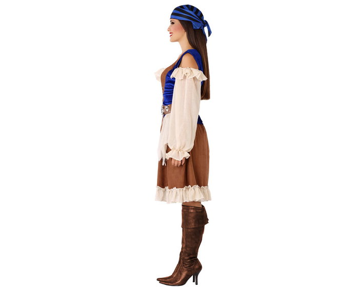 Disfraz Pirata Azul Mujer Adulto Disfraz Pirata Azul Mujer Adulto