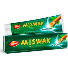 Dabur Dentifrice Miswak Blanchissant 100 ml - Pâte dentifrice blanchissante à la Miswak