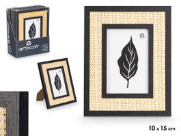 GIFTDECOR Lot de 12 cadres photos noir avec corde 10 x 15 cm