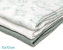 KioKids Set de 3 Muselinas Bébé 70x70 cm - Bambou et Coton - Vert, Blanc et Imprimé Jungle - Standard 100 by OEKO-TEX