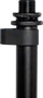 SBG Support microphone droit sol avec base ronde 30 cm - Pied micro réglable