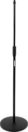 SBG Support microphone droit sol avec base ronde 30 cm - Pied micro réglable