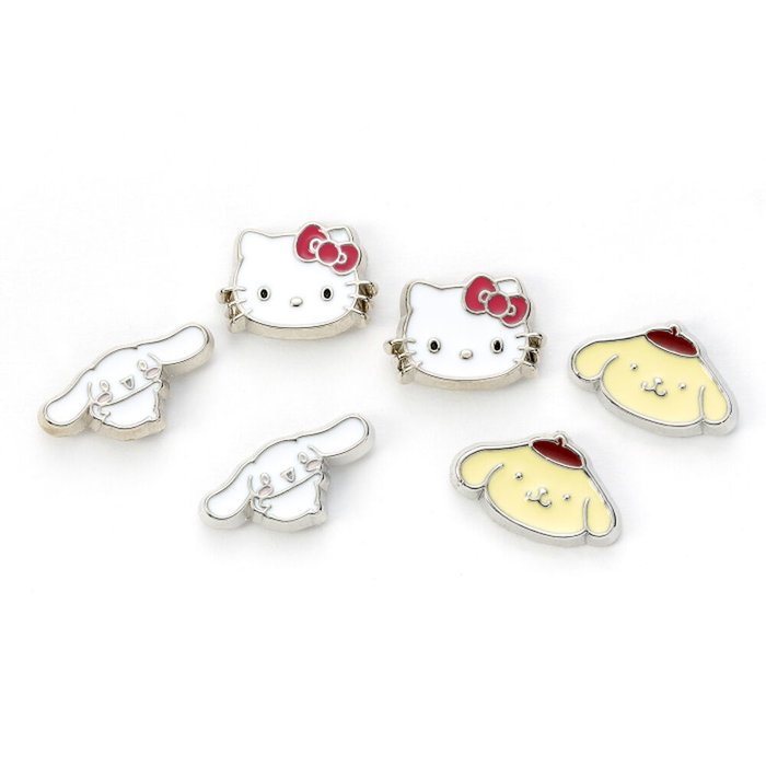 The Carat Shop Set de boucles d'oreilles Sanrio Hello Kitty, Cinnamoroll et Pompompurin