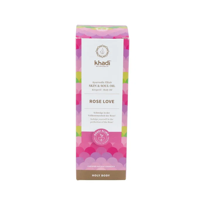 KHADI Huile Élixir Ayurveda Rose Régénérante 100ml KHADI Huile Élixir Ayurveda Rose Régénérante 100ml