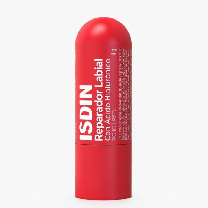 Isdin Lip Repair Baume à lèvres avec couleur Rouge 4 g