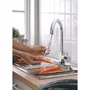 GROHE 31486001 - Mitigeur de cuisine évier haut Feel, douchette extractible 2 jets (jet laminaire/pluie), rotation 360°, bec en U pivotant, limiteur de débit