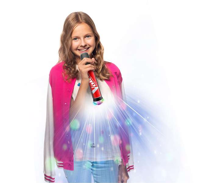 iDance Microphone sans fil avec lumières et fonction karaoke La Voix - Micro USB avec batterie Li-ion