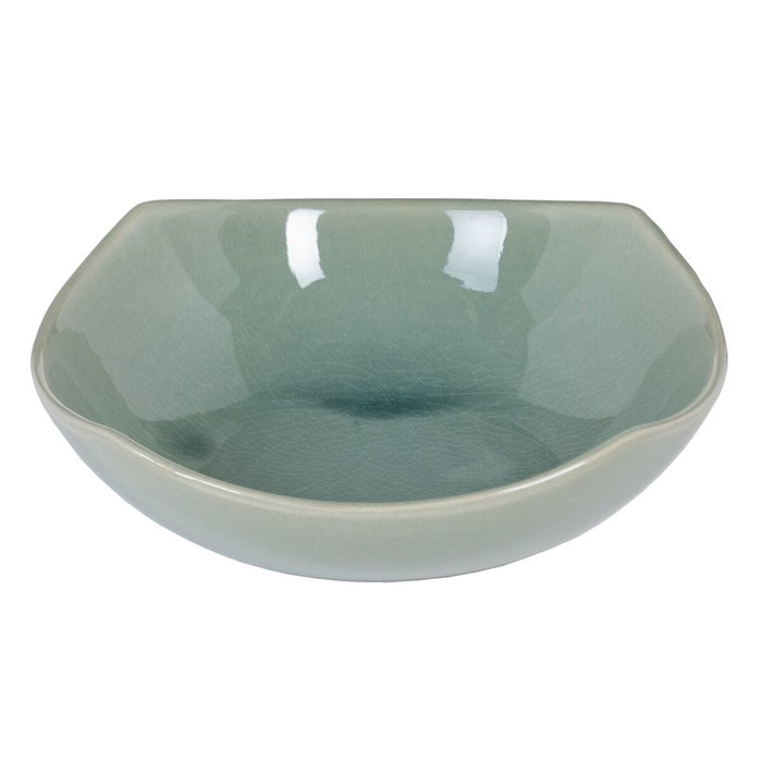 BigBuy Home Centre de Table Vert Céramique 22,5 x 22,5 x 7 cm BigBuy Home Centre de Table Vert Céramique 22,5 x 22,5 x 7 cm