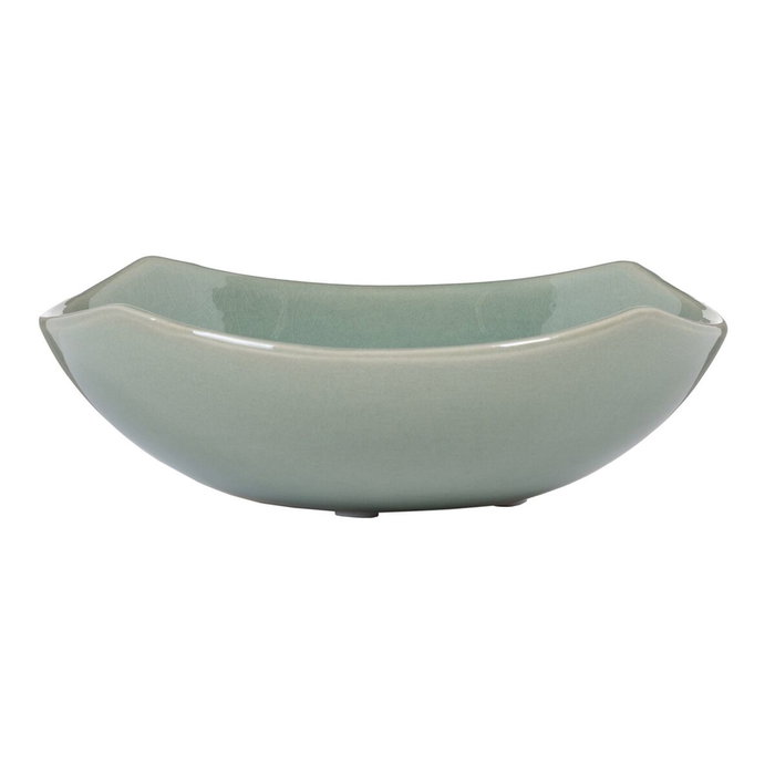 BigBuy Home Centre de Table Vert Céramique 22,5 x 22,5 x 7 cm BigBuy Home Centre de Table Vert Céramique 22,5 x 22,5 x 7 cm