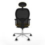 Piqueras y Crespo Chaise de Bureau avec Appui-tête Jorquera 2D086N1 Jaune