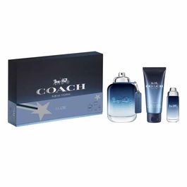 Coach Blue - Coffret Parfum Homme - Eau de Toilette 100 ml + Eau de Toilette 15 ml + Gel Douche Barbe & Cheveux 100 ml