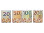 PINCELLO Lot de 36 boîtes en métal motif imprimé de billets