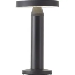 BRILLIANT - MAGUA - Lampe de table d'extérieur LED solaire, 5W 220 lumens, métal et plastique noir, 22 x 13 cm