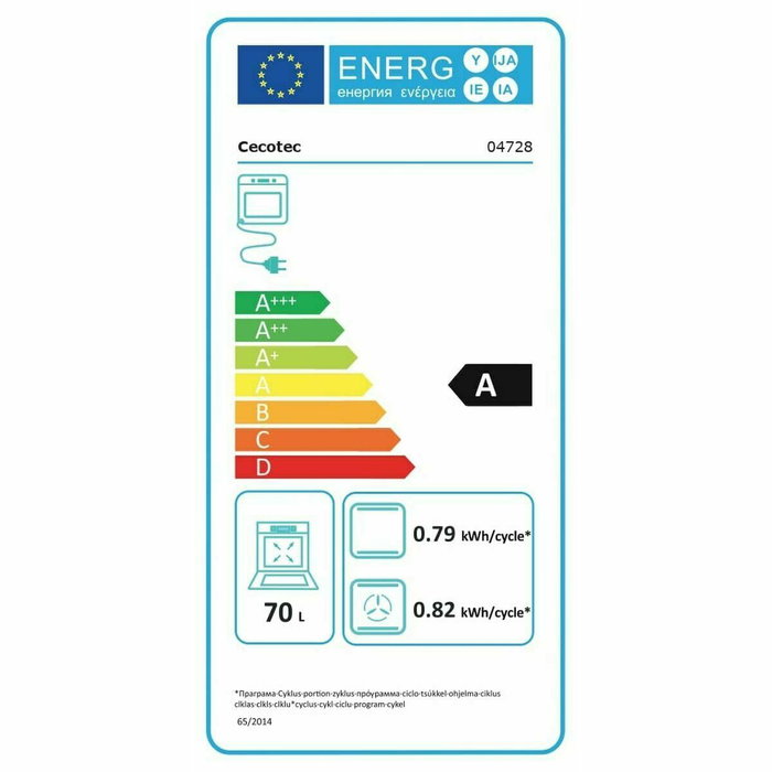 Cecotec Bolero Hexa M236000 Mirror Time 70 L
