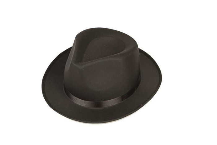 My Other Me Sombrero de gánster ajustable 54-58 cm - Accessoire de déguisement - Interface multilingue (espagnol, anglais, français, italien, portugais, allemand)