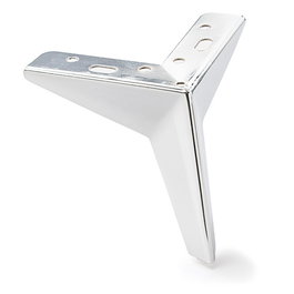 Q&Q Pied métallique Togo H135 Métal Finition Chrome pour Meuble et Canapé