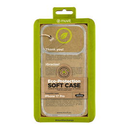 Protection pour téléphone portable Muvit for Change iPhone 17 Pro Transparent