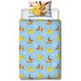 Pokémon Parure de lit réversible Pikachu et Évoli en microfibre