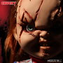 MEZCO TOYZ Figurine Chucky Le Poupon Diabolique parlante 38 cm avec 7 phrases, articulations et accessoires (Version espagnole)
