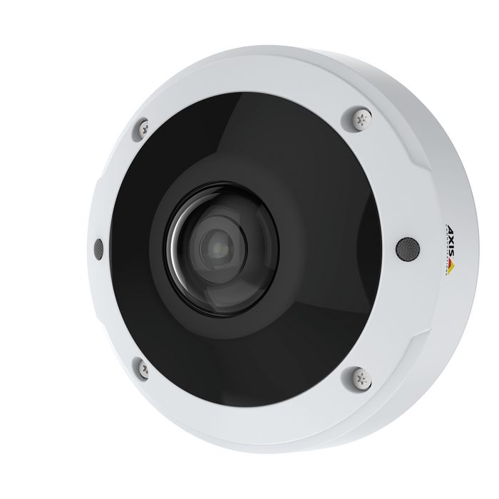 Axis M3077-PLVE - Caméra de surveillance réseau mini-dôme, capteur 6 MP, vue 180°/360°, microphones intégrés, Lightfinder, Forensic WDR, pour intérieur/extérieur