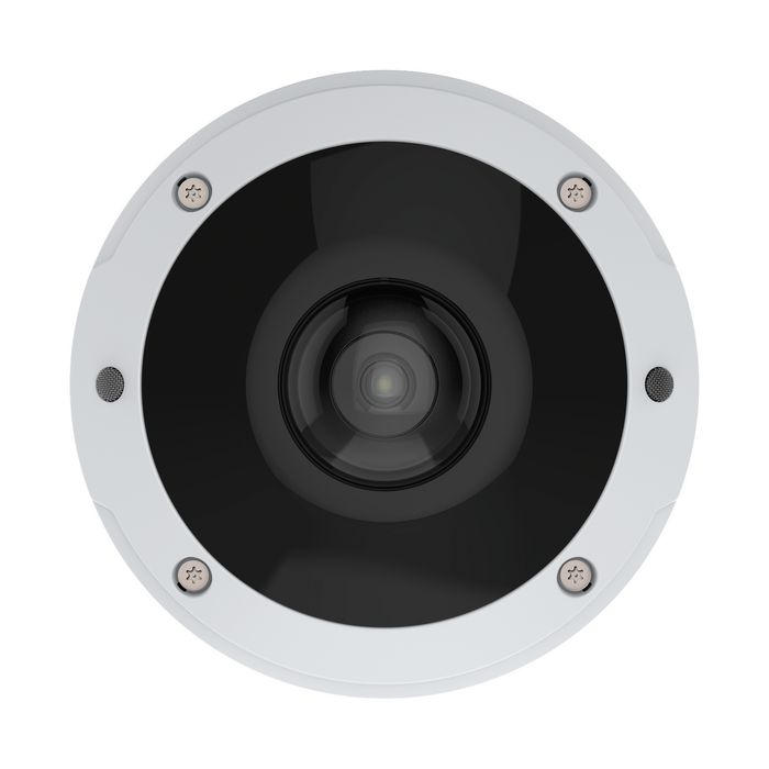 Axis M3077-PLVE - Caméra de surveillance réseau mini-dôme, capteur 6 MP, vue 180°/360°, microphones intégrés, Lightfinder, Forensic WDR, pour intérieur/extérieur