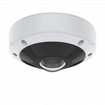 Axis M3077-PLVE - Caméra de surveillance réseau mini-dôme, capteur 6 MP, vue 180°/360°, microphones intégrés, Lightfinder, Forensic WDR, pour intérieur/extérieur