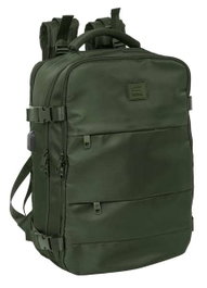 Safta Sac à dos de voyage cabine 15.6 pouces portable vert 29x44x19 cm - Mochila viaje cabina portatil