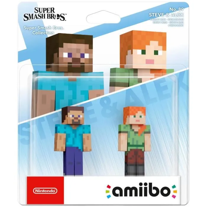 Nintendo Amiibo Steve & Alex Collection Super Smash Bros. Nintendo Amiibo Steve & Alex Collection Super Smash Bros.