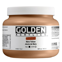 Golden Heavy Body Colores Acrílicos Amarillo Marte 946 ml