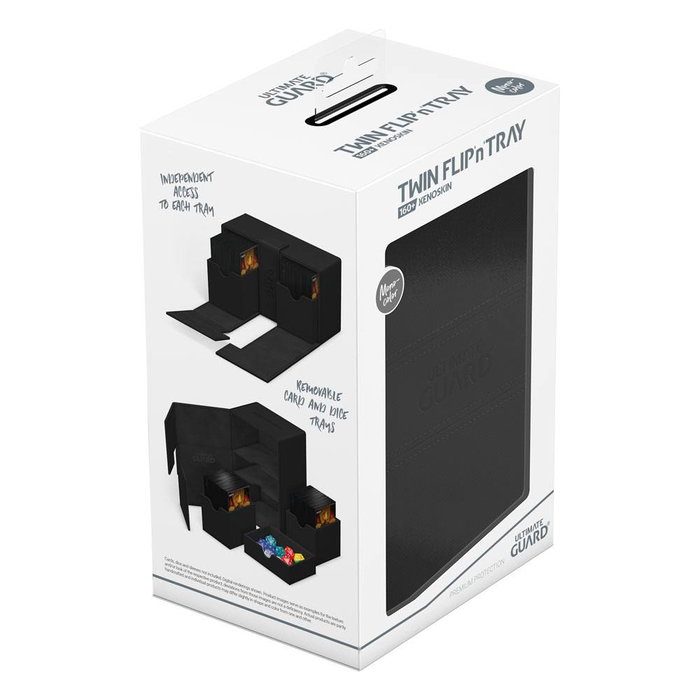 Ultimate Guard Twin Flip'n'Tray 160+ Xenoskin - Black Ultimate Guard Twin Flip'n'Tray 160+ Xenoskin - Black