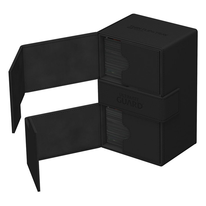 Ultimate Guard Twin Flip'n'Tray 160+ Xenoskin - Black Ultimate Guard Twin Flip'n'Tray 160+ Xenoskin - Black