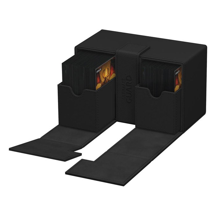 Ultimate Guard Twin Flip'n'Tray 160+ Xenoskin - Black Ultimate Guard Twin Flip'n'Tray 160+ Xenoskin - Black