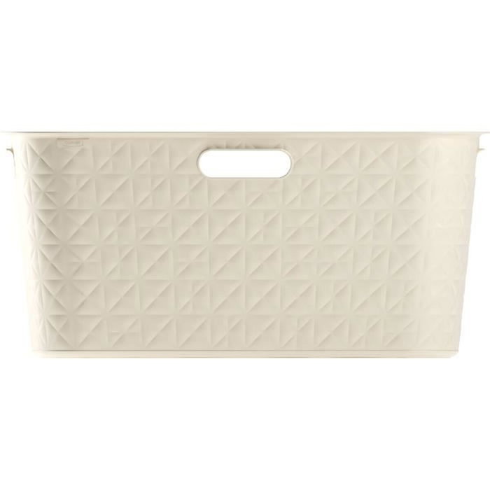 Curver Coffre à linge Softex 45 L Blanc cassé Curver Coffre à linge Softex 45 L Blanc cassé