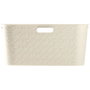 Curver Coffre à linge Softex 45 L Blanc cassé
