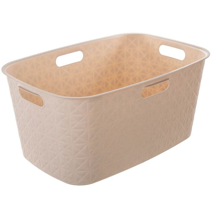 Curver Coffre à linge Softex 45 L Blanc cassé Curver Coffre à linge Softex 45 L Blanc cassé