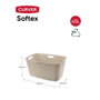 Curver Coffre à linge Softex 45 L Blanc cassé