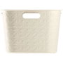 Curver Coffre à linge Softex 45 L Blanc cassé