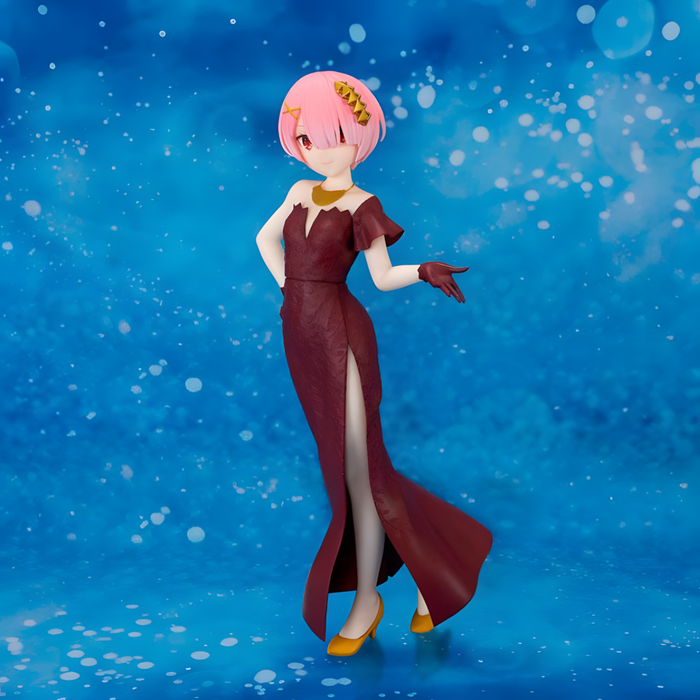 BANPRESTO Figurine Re:Zero - Starting Life in Another World - Ram - Glitter & Glamours - 23 cm - Âge recommandé : +15 ans