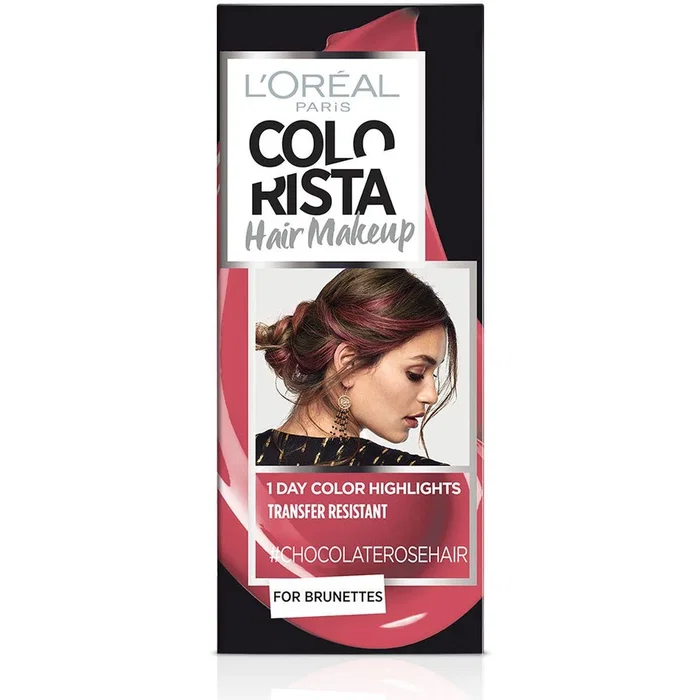 L'Oreal Paris Colorista Hair Makeup Teinture capillaire semi-permanente #CHOCOLATEROSEHAIR 30 ml L'Oreal Paris Colorista Hair Makeup Teinture capillaire semi-permanente #CHOCOLATEROSEHAIR 30 ml