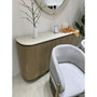 Home ESPRIT Table de Salle à Manger Marron Clair Granite et Bois MDF