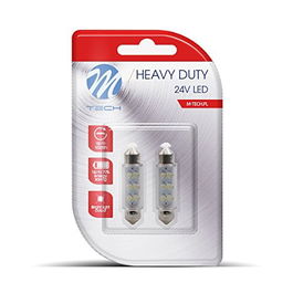 M-Tech MTECLB946W Ampoules LED Blanc Plafon 41 mm 24 V C5 W-C10 W 6 x LED 3mm