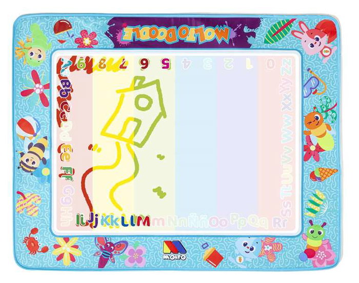 Molto Doodle XL - Tableau magique réutilisable pour enfants - 95 x 74 cm (tissu et plastique)