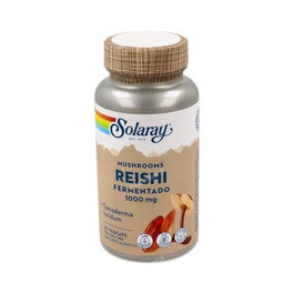 Solaray Fermented Reishi 500mg, 60 capsules végétales