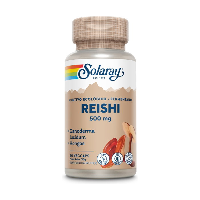 Solaray Fermented Reishi 500mg, 60 capsules végétales