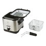 Mesko MS 4910 Friteuse 1,5 L 900 W avec panier élévateur et couvercle en verre, acier inoxydable