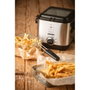 Mesko MS 4910 Friteuse 1,5 L 900 W avec panier élévateur et couvercle en verre, acier inoxydable