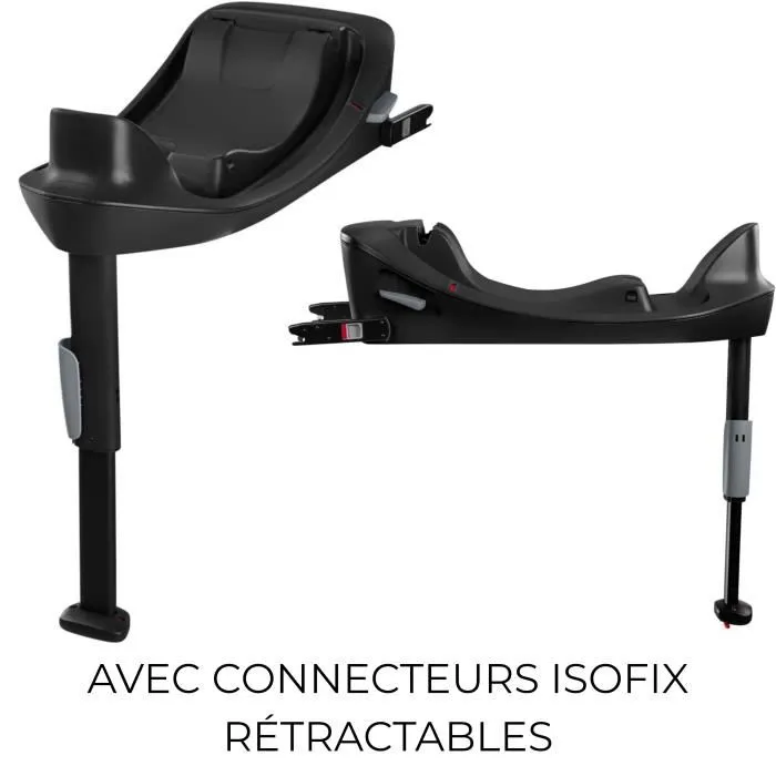 Cybex Aton B2 i-Size Siège Auto Groupe 0+ (Naissance-13kg/2 ans) Base One incluse - Noir Volcano